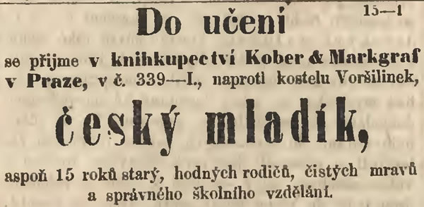 Český Mladík Do Učení