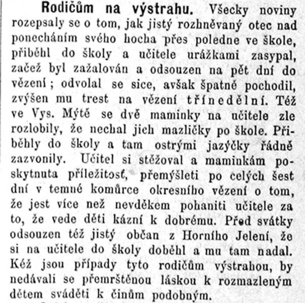 Rodicum Na Vystrahu (narodni Listy 1891)